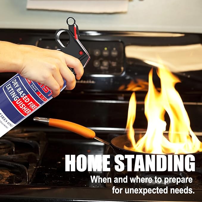 Fire Extinguisher for Home & Vehicle - 600g Fire Extinguisher | Grease &a...