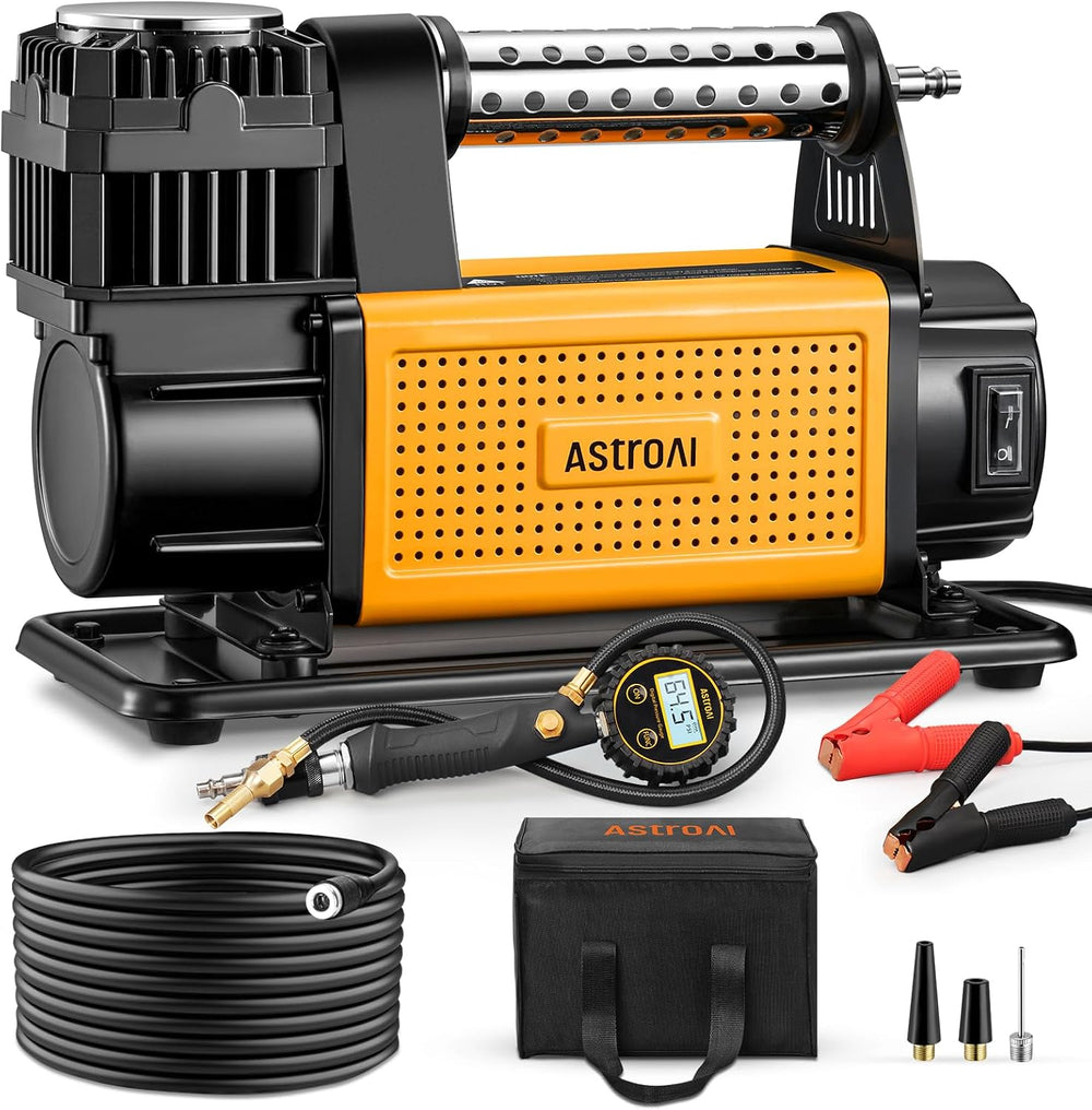 AstroAI T6 Offroad Air Compressor, 12 V Portable Air Pump with 7.06 CFM, AirC...