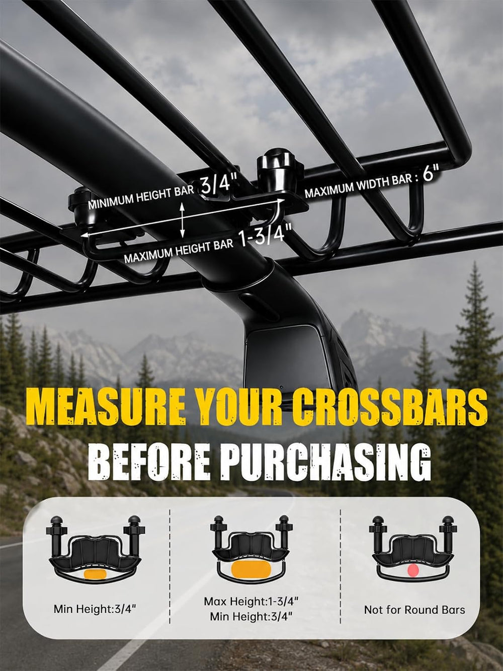 MIKKUPPA Roof Rack Basket with Waterproof Cargo Bag - Rooftop Carrier Combo |...