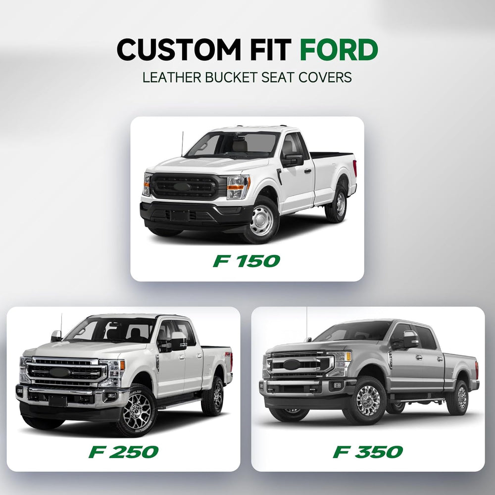 GIANT PANDA Front Car Seat Covers for 2009-2026 Ford F150,2017-2026 F250 F350...