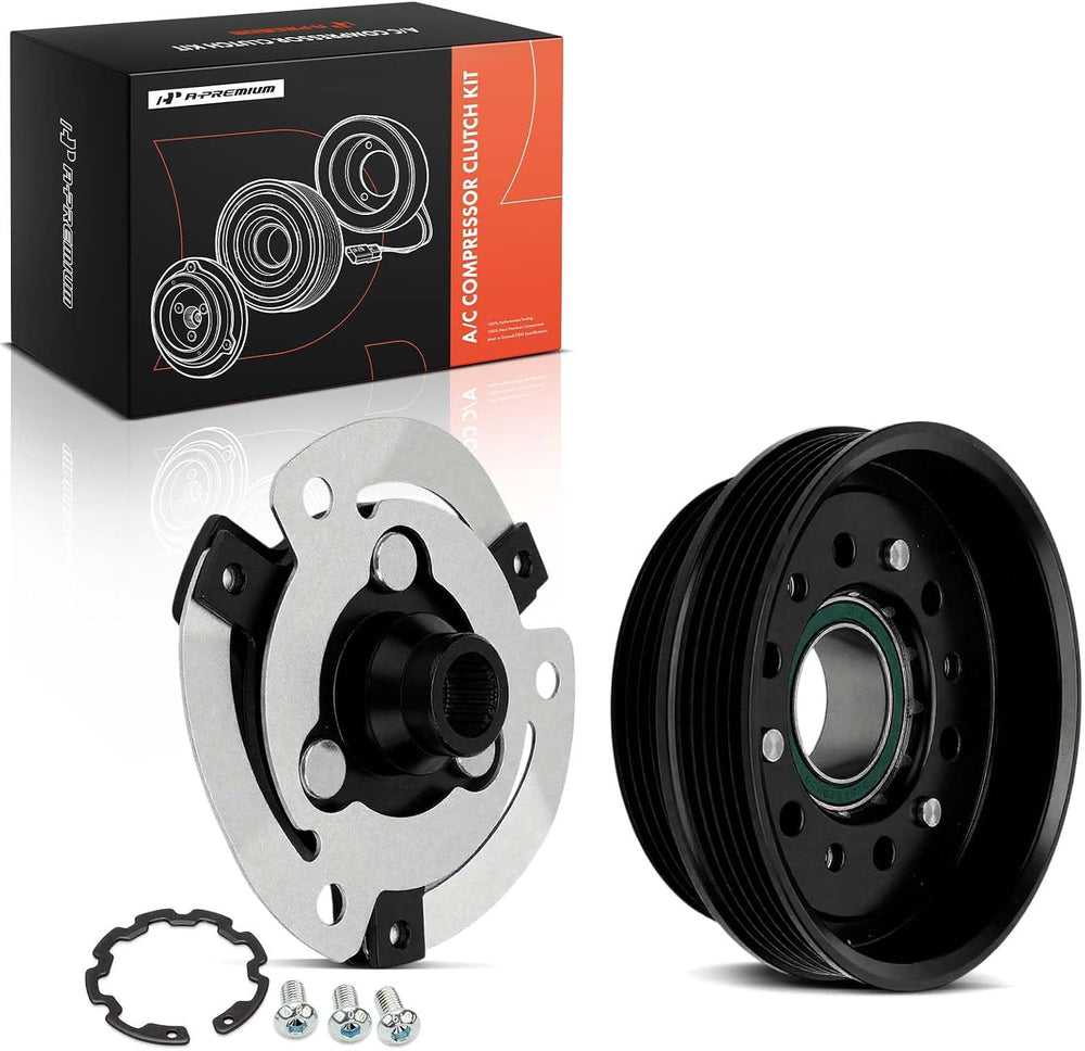A-Premium Air Conditioner AC Compressor Clutch Pulley and Front Plate