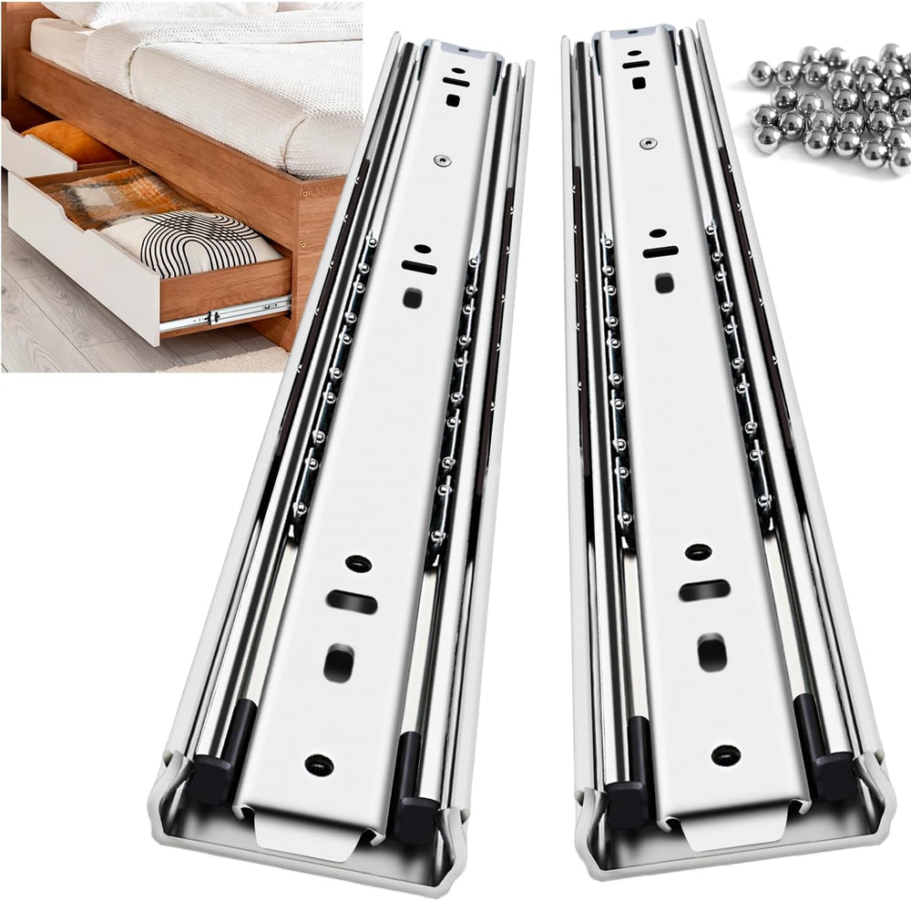 Heavy Duty Drawer Slides Full Extension Side Mount 14 16 18 20 22 24 26 28 30...