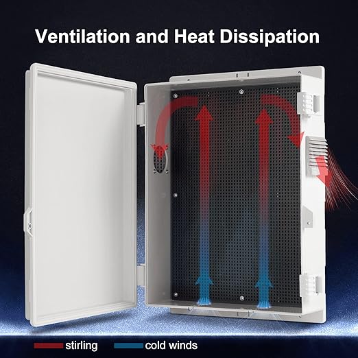 Outdoor Electrical Junction Box, ABS Water Resistant Enclosure