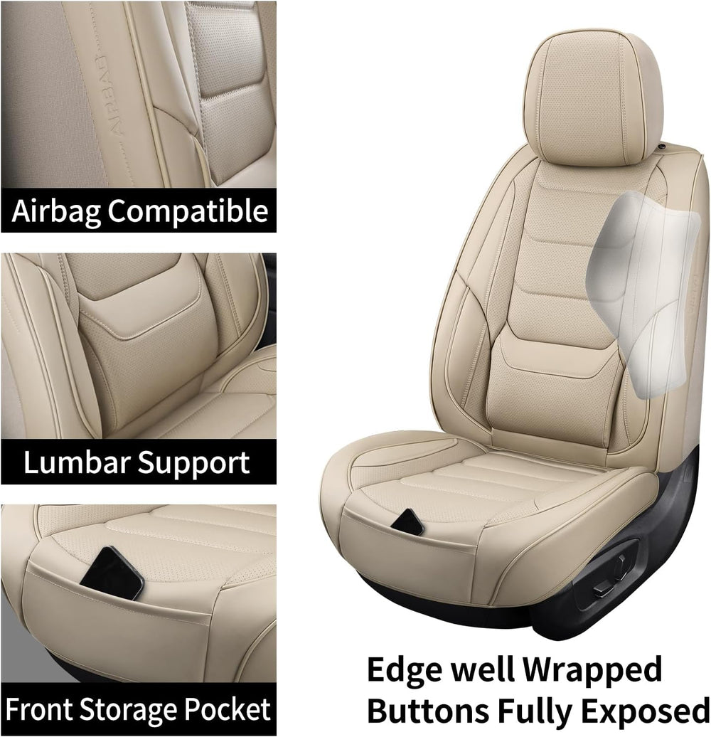 Leather Front Car Seat Covers Automotive Seat Protectors