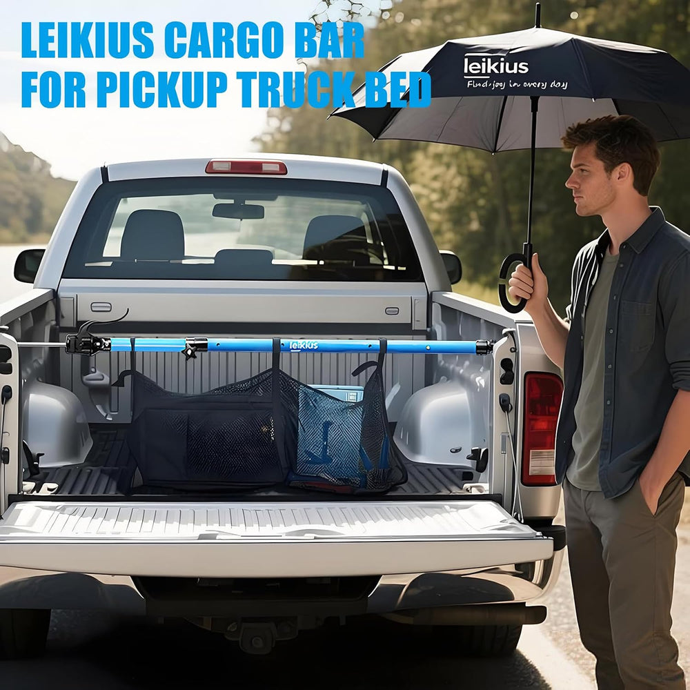 79 inch Heavy Duty Adjustable Cargo Bar,200LB Capacity,Non-Slip Truck Bed Div...