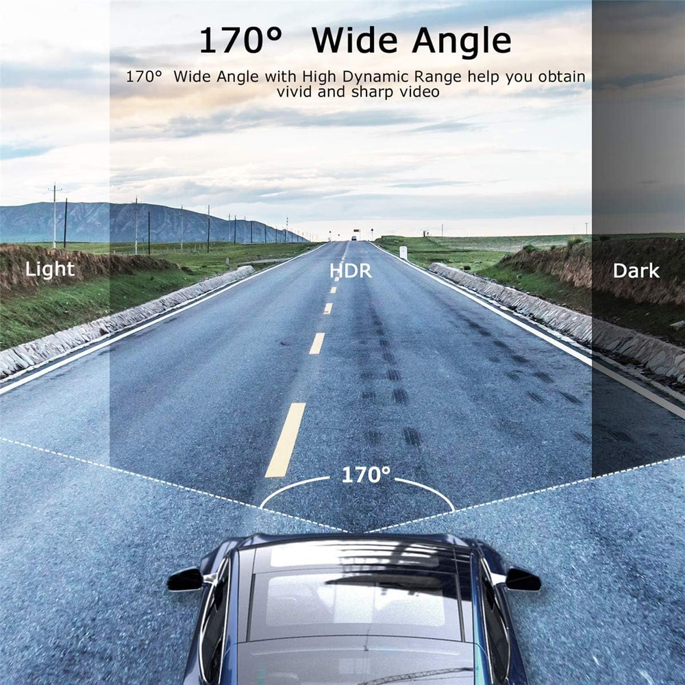 ORSKEY Dash Cam Front and Rear 1080P Full HD Dual Dash Camera in Car Camera D...