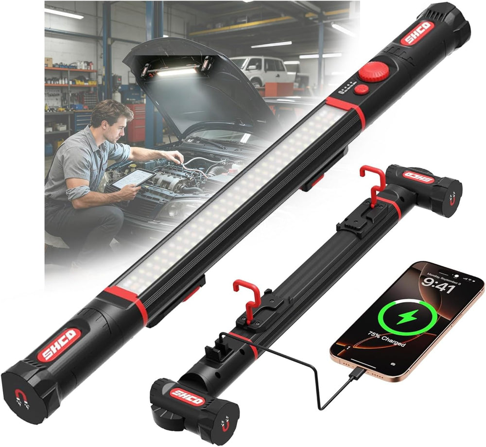 YouTeMei Under Hood Work Light Bar, Ultra Long Size Magnetic Work Light with ...