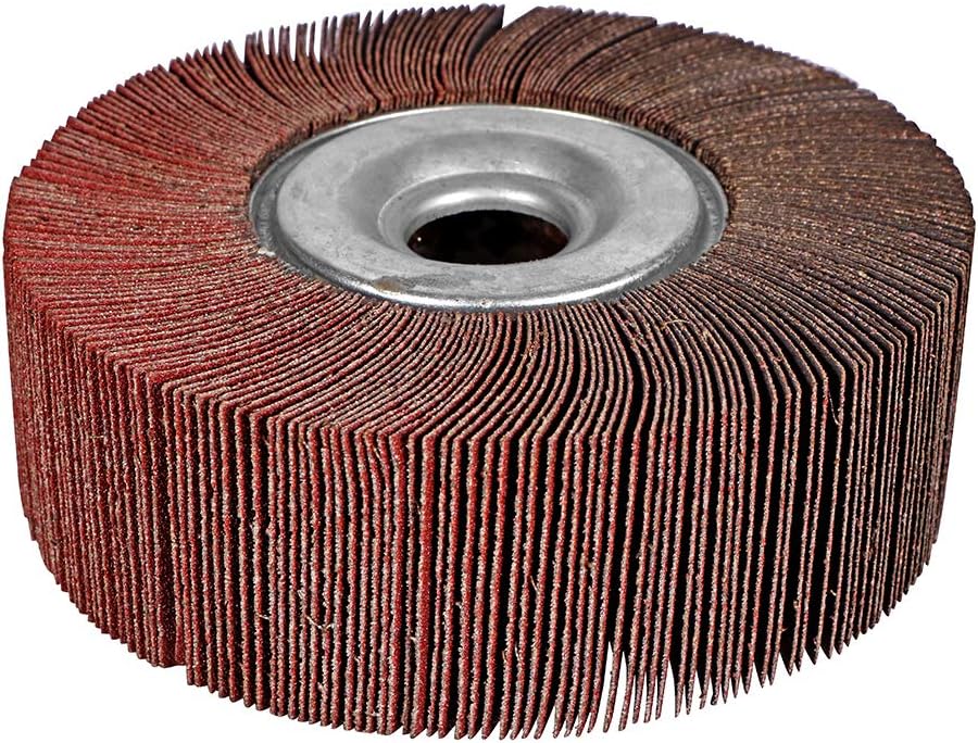 BHA 6"x2"x1" Unmounted Flap Wheel for Bench Grinder, 120 Grit