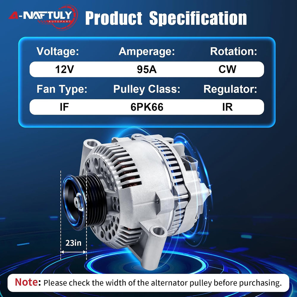 Alternator Replacement for Ford Ranger F150 E150 Explorer Escort Aerostar Bro...