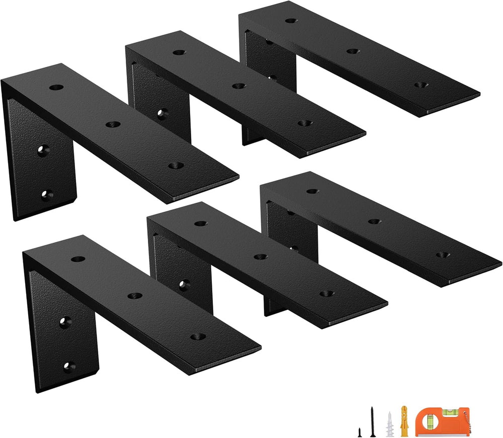 NEODROP 6-Pack 10 Inch Countertop Support Brackets, Heavy Duty L Brackets for...