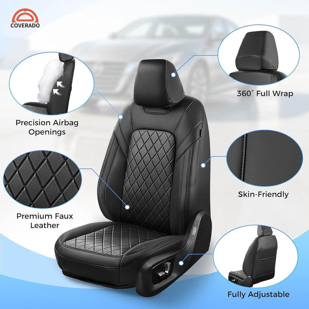 Coverado Seat Covers Custom Fit for Nissan Altima 2019 2020 2021 2022 2023 20...