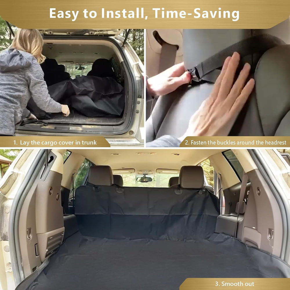 SUV Cargo Liner for Dogs - Trunk Cover for SUV with Bumper Flap Protector