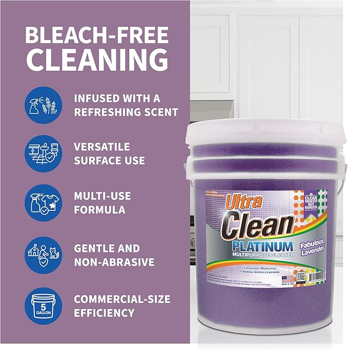 Ultra Clean Platinum Multipurpose Cleaner, Non-Abrasive and Bleach-Free