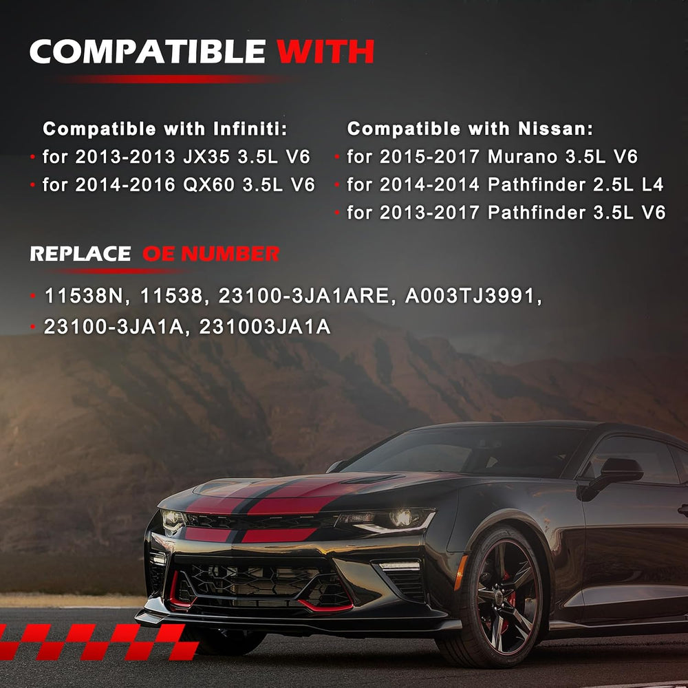 New Alternator 11538 Fit for Murano 2015-2017 3.5L V6/JX35 2013
