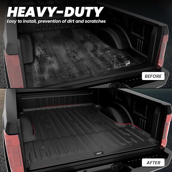 LASFIT Bed Mat 6.75ft for Ford F250 F350 F450 2017-2026 Super Duty 81.9"...