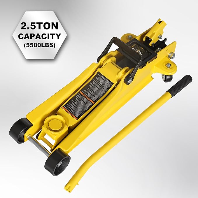 YELLOW JACKET 2.5 Ton Trolley Jack Hydraulic Low Profile Floor Jack