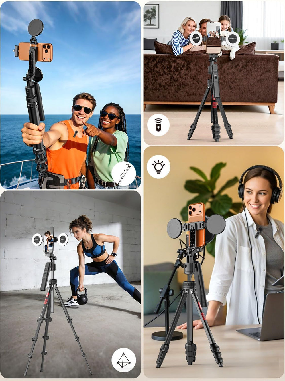 Content Creator Essentials,Vlogging Kit w/ Mic(R01 Pro Combo1)