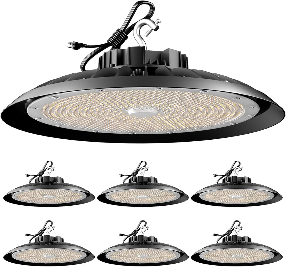 Lightdot 6Pack LED High Bay Light 300W(340x1W) 45000lm (Eqv.1200W MH/HPS) AC1...