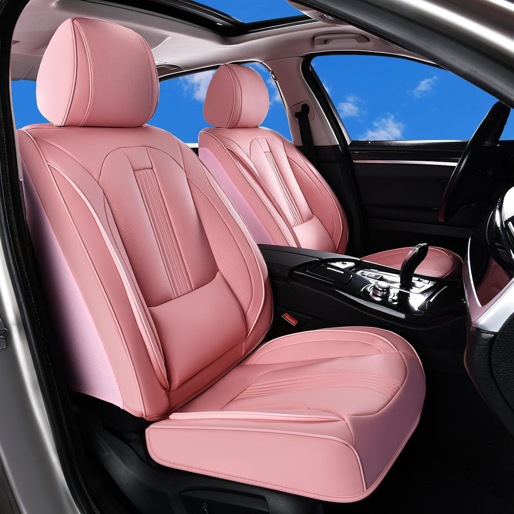 Huidasource Universal Car Seat Cover, Car Seat Cover Set Nappa Leather with L...