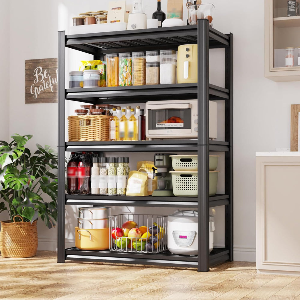 71.2" H x 35.4" W x 15.7" D Garage Shelving, Adjustable Metal ...