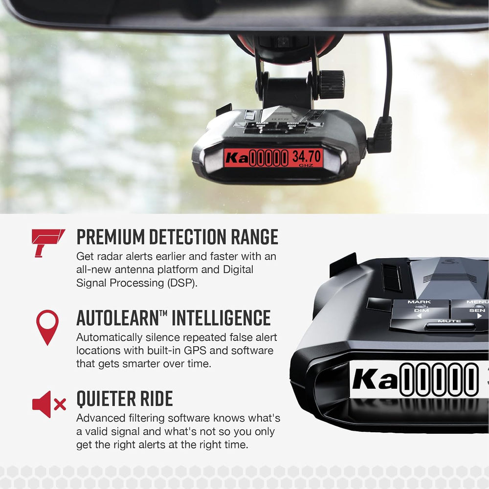 Cobra RAD 700i Radar Detector & SC 201 Smart Dash Cam Bundle