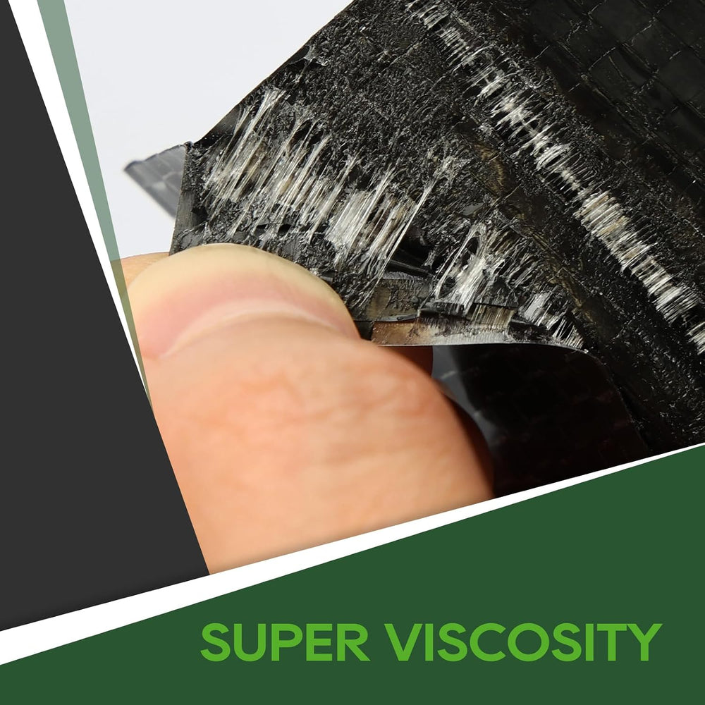 RVGUARD RV Underbelly Tape, 6 in x 50ft Black Permanent Sealing for RV