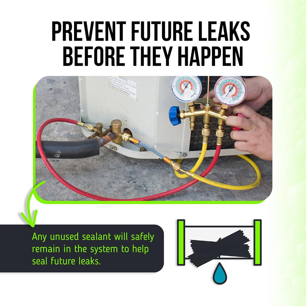 Leak Saver Direct Inject AC Leak Sealer Small System | AC Stop Leak for Most ...