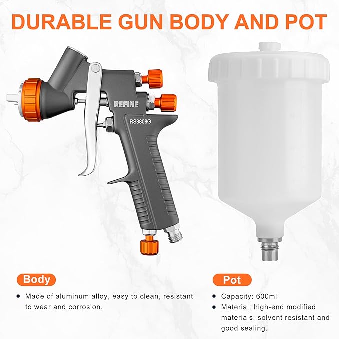 REFINE Air Spray Gun, Auto Paint Gun