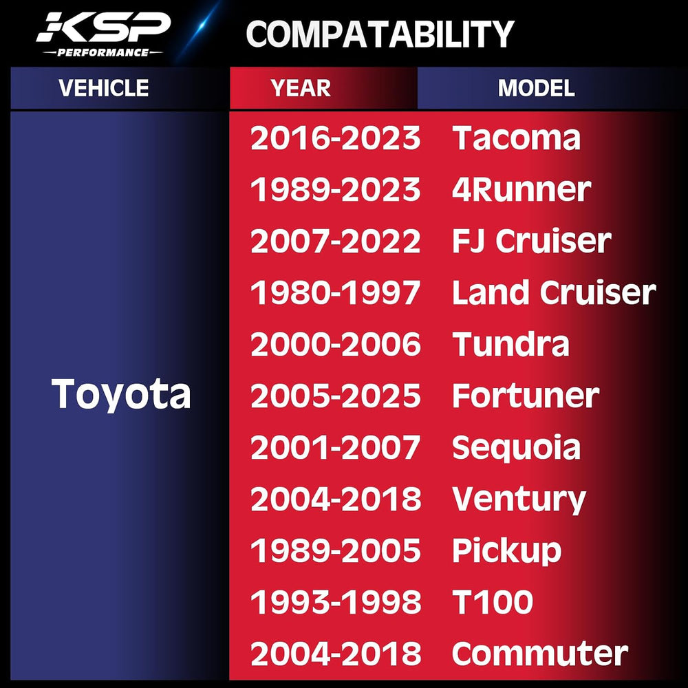 6X5.5 Wheel Spacers, KSP Forged 1 inch (25 mm) 6x139.7 mm to 6x139.7 mm Threa...
