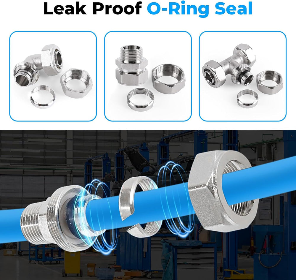 Shop Air Line Kit 3/4"ร100&200&300ft HDPE-Aluminum Tubing