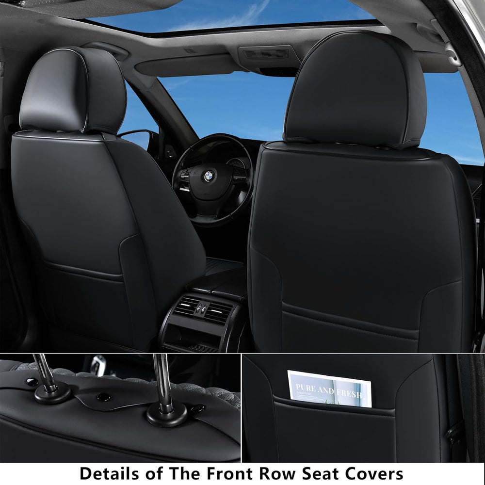 Coverado Seat Covers, Car Seat Covers Front Seats, Black Seat Cover, Waterpro...