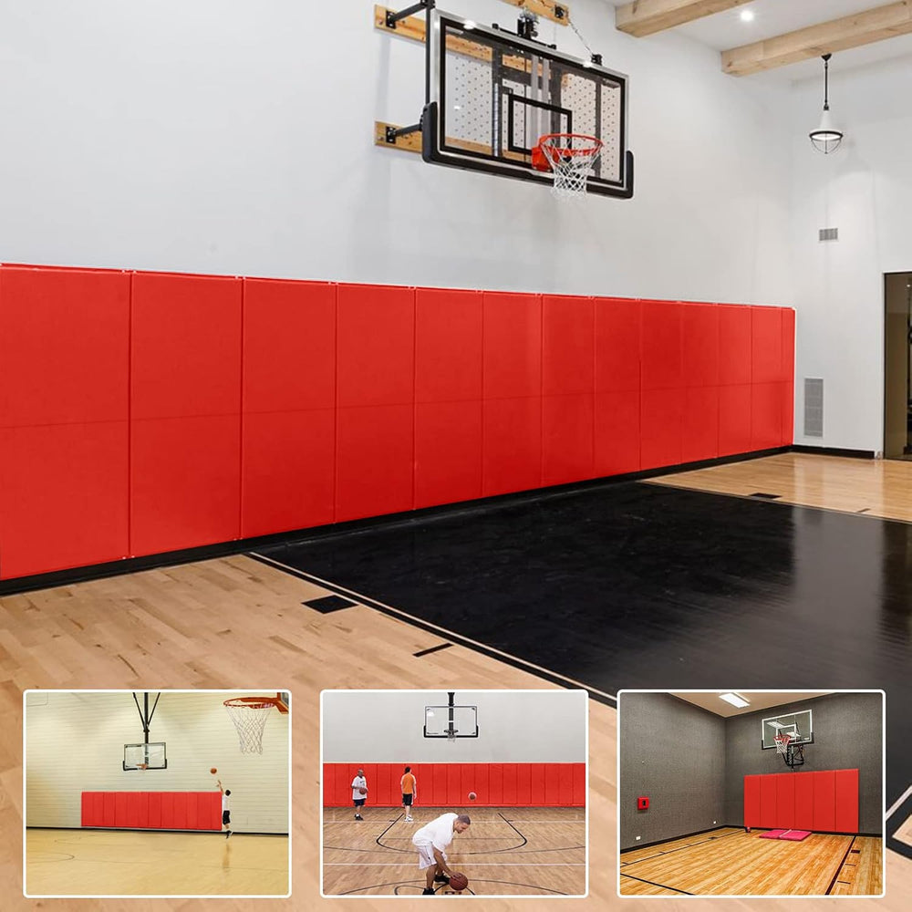 PROGOAL 2"/4" Thick Foam Protection Wall Pad,Gym Basketball-Court