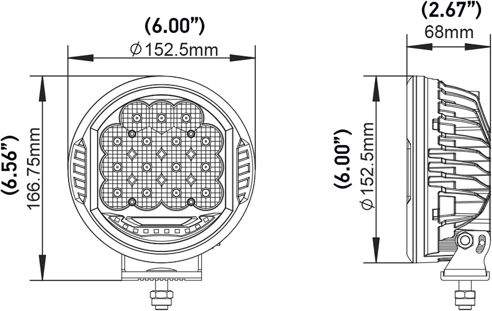 Hella ValueFit 500 LED Series - LED Driving Lamp Kit โ Universal Off-Road Lig...