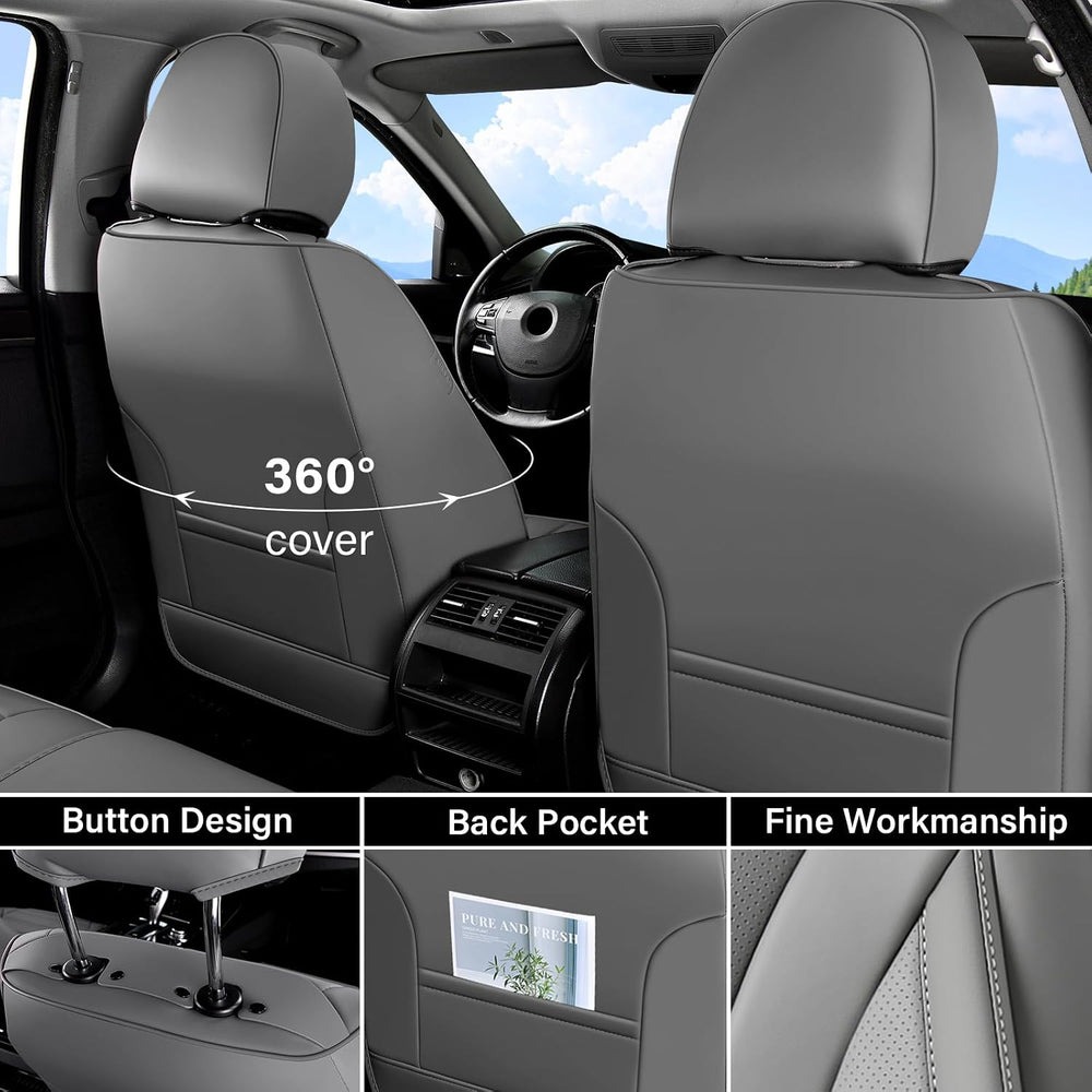 Coverado Car Seat Covers Full Set, Seat Cushion for Cars, Automotive Seat Cov...