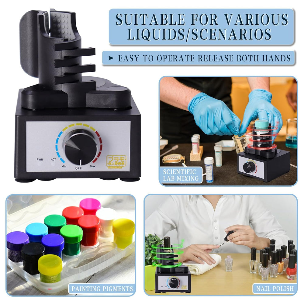Mini Vortex Mixer, Hands-Free Model Paint Shaker, 300~2400rpm, Three-Stage Ad...