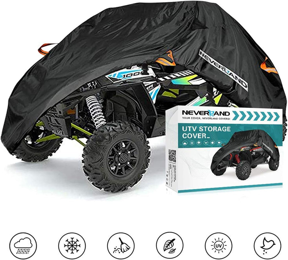 NEVERLAND UTV Cover 2-3 Seater - Heavy Duty Side by Side Cover Waterproof Out...