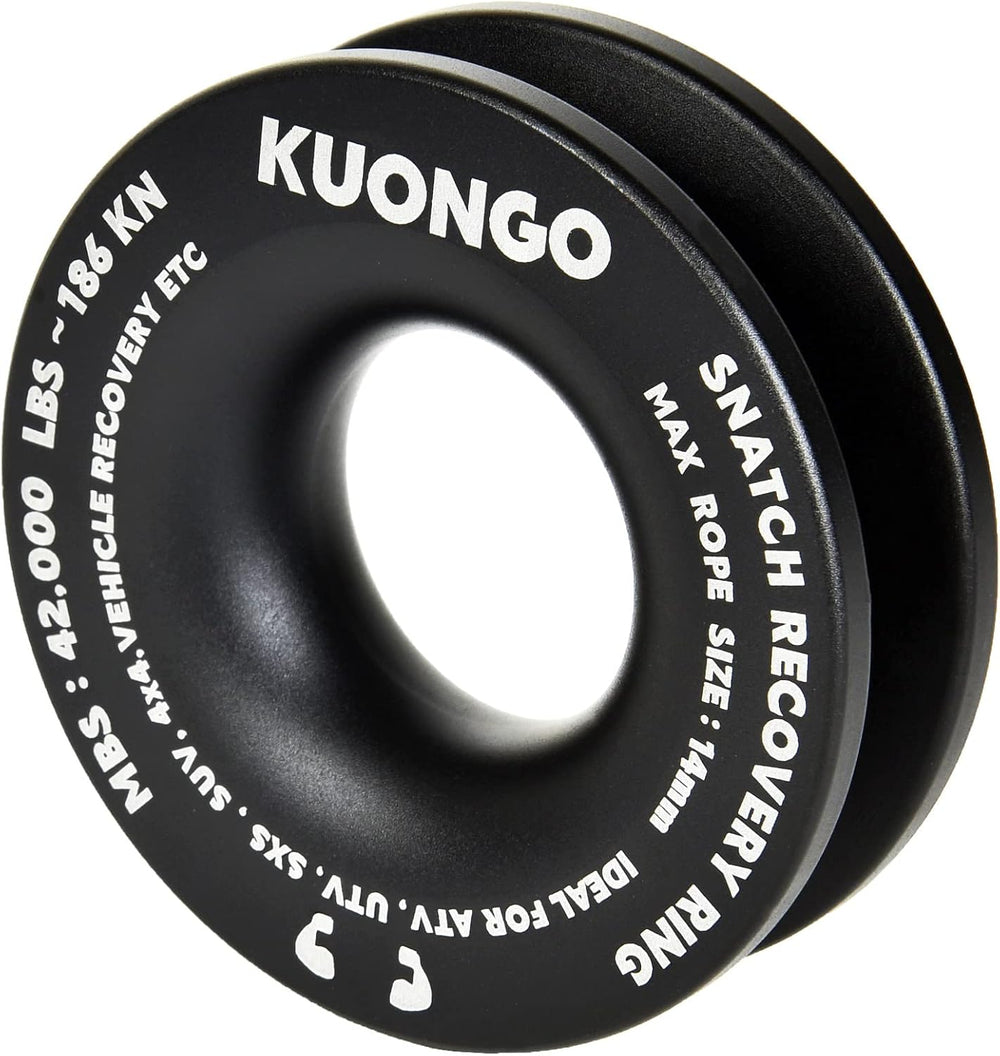 Soft Shackle Recovery 7/16"x20" Snatch Ring, Synthetic Soft Shackle...