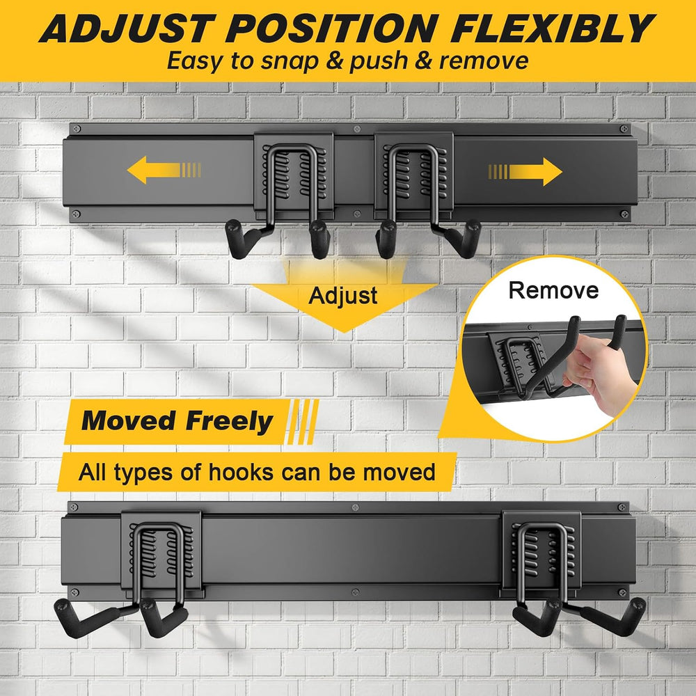 99 Inches Garage Storage, UUP Garage Organization, Wall Mount Garden Tool Org...