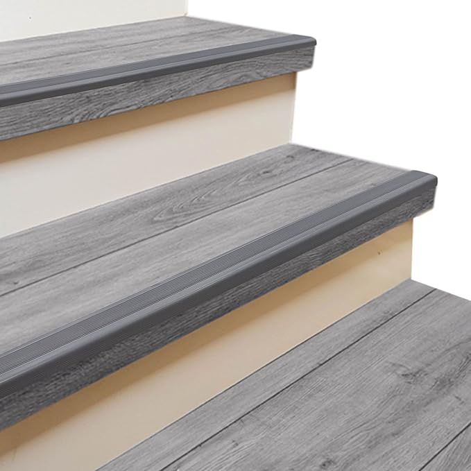 Rubber Bond Stair Edge Protector 36x2x1 inch Anti-Slip Stair Corner Trim Rubb...