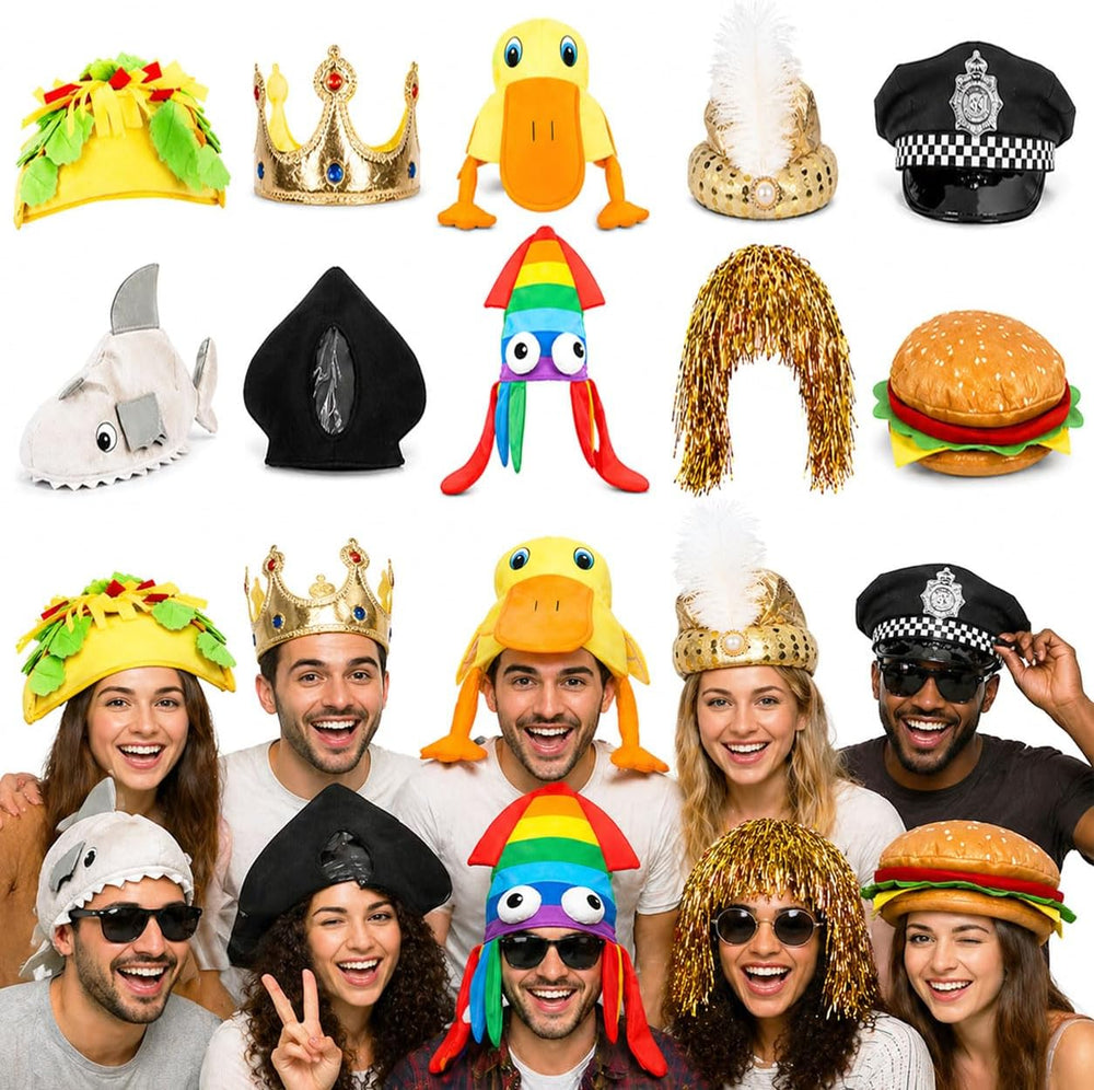 Funny Party Hats Bulk,Costume Crazy Hats for Adults, Photo Booth Props, Birth...