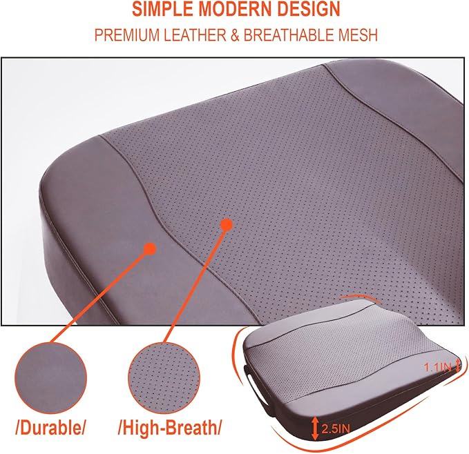 Car Seat Cushion, Comfort Memory Foam Car Cushions