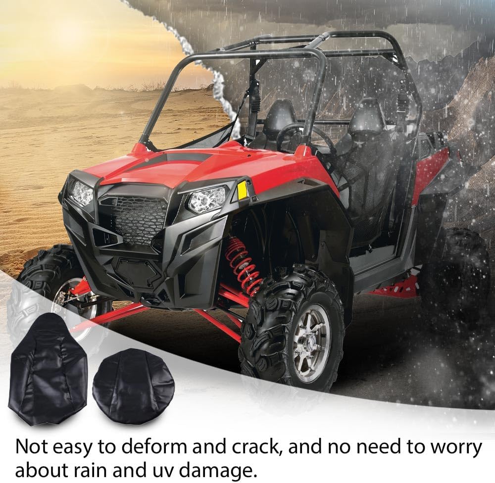 PIT66 Vinyl Seat Covers Set Fit Polaris RZR 570 800 900 & ACE 2012-2018 |...