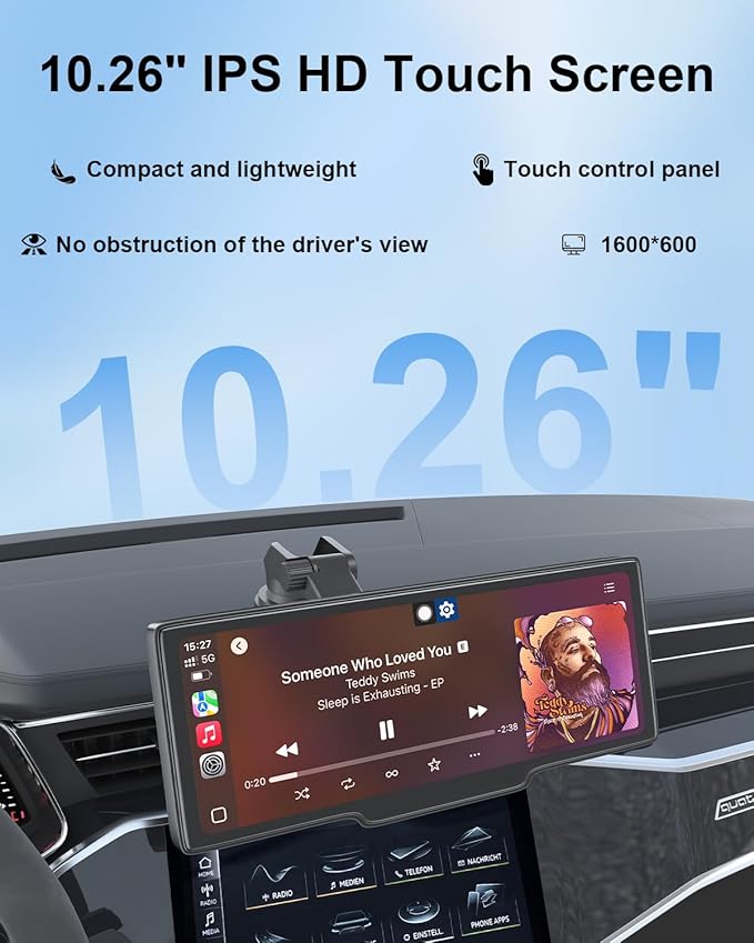 Carplay Screen for Car, 10.26’’ HD Wireless Apple Carplay & Android Auto ...
