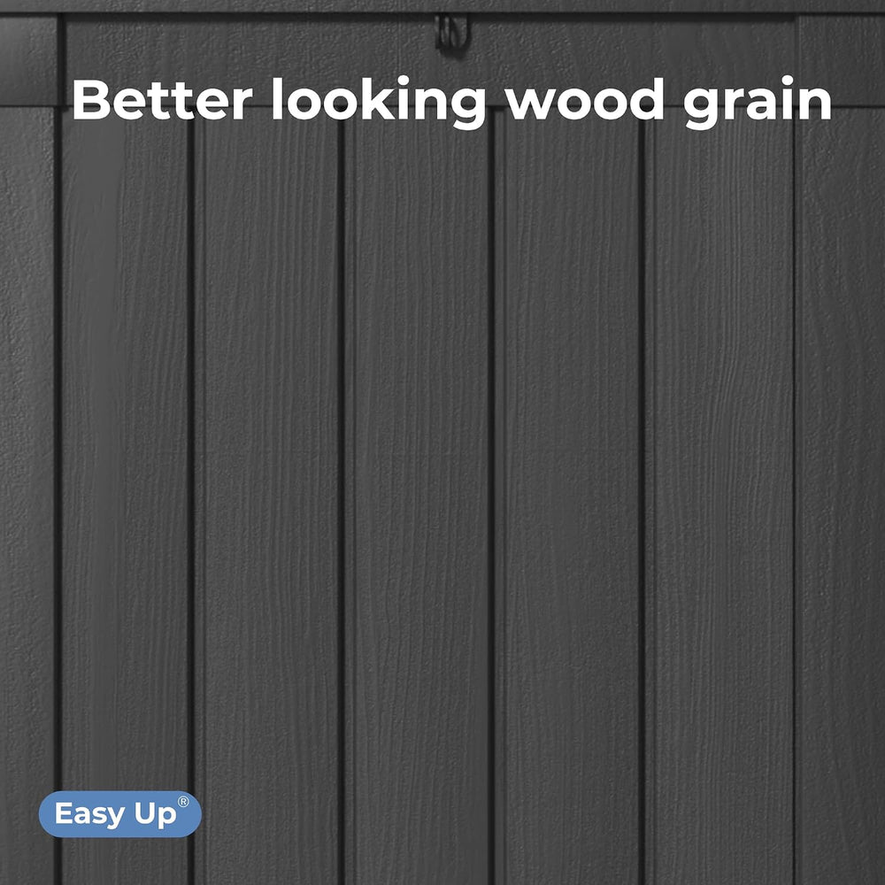 EasyUp 51 Gallon Outdoor Storage Box, Outdoor Deck Boxes for Garden Tools Equ...