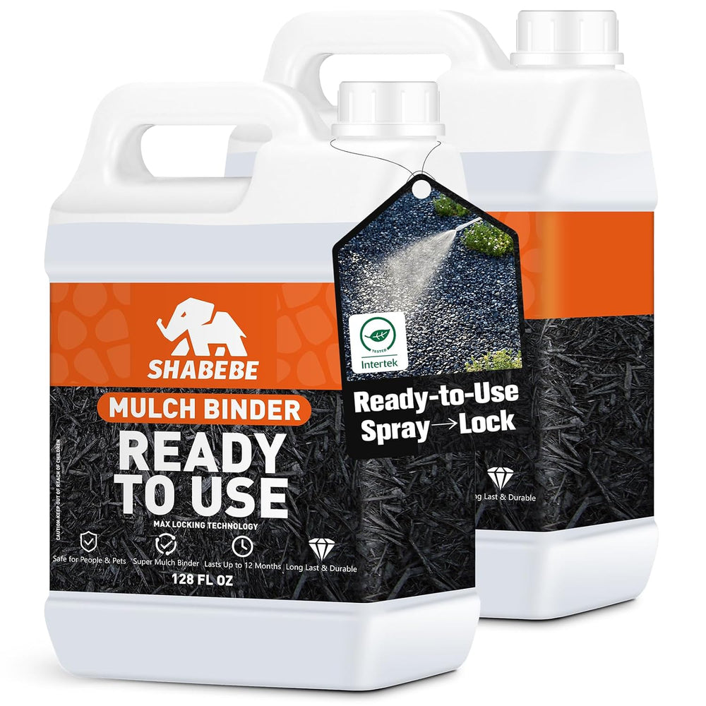 Rock Glue for Landscaping -2 Gallon Ready to Use Mulch Binder, Fast-Dry No Di...