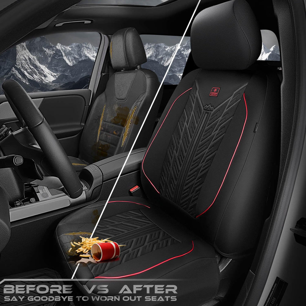 CAR PASS Waterproof Car Seat Covers Front Seats,Neoprene Seat Covers 3D Tyre ...