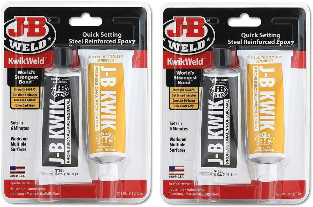 J-B Weld 8271 KwikWeld Professional Size Steel Reinforced Epoxy Twin Pack - 1...