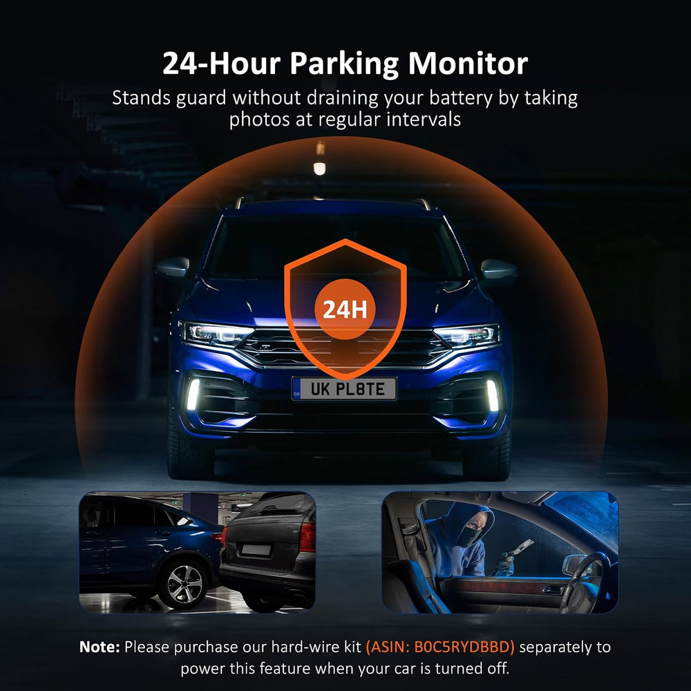 NexiGo 3 Channel Dash Cam with Rotatable Interior/Front Camera, Sony_Sensors,...