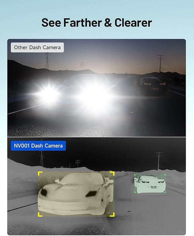 TOPDON NV001 Thermal Camera for Cars, Automotive Thermal Night Vision System
