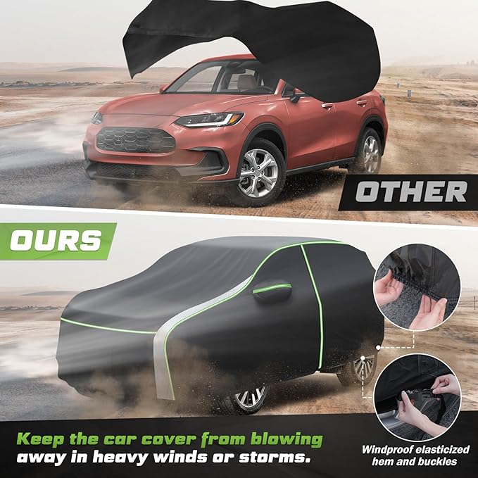 Mixsuper Liner Car Cover for Honda HR-V 1998-2026, 7 Layers Waterproof Car